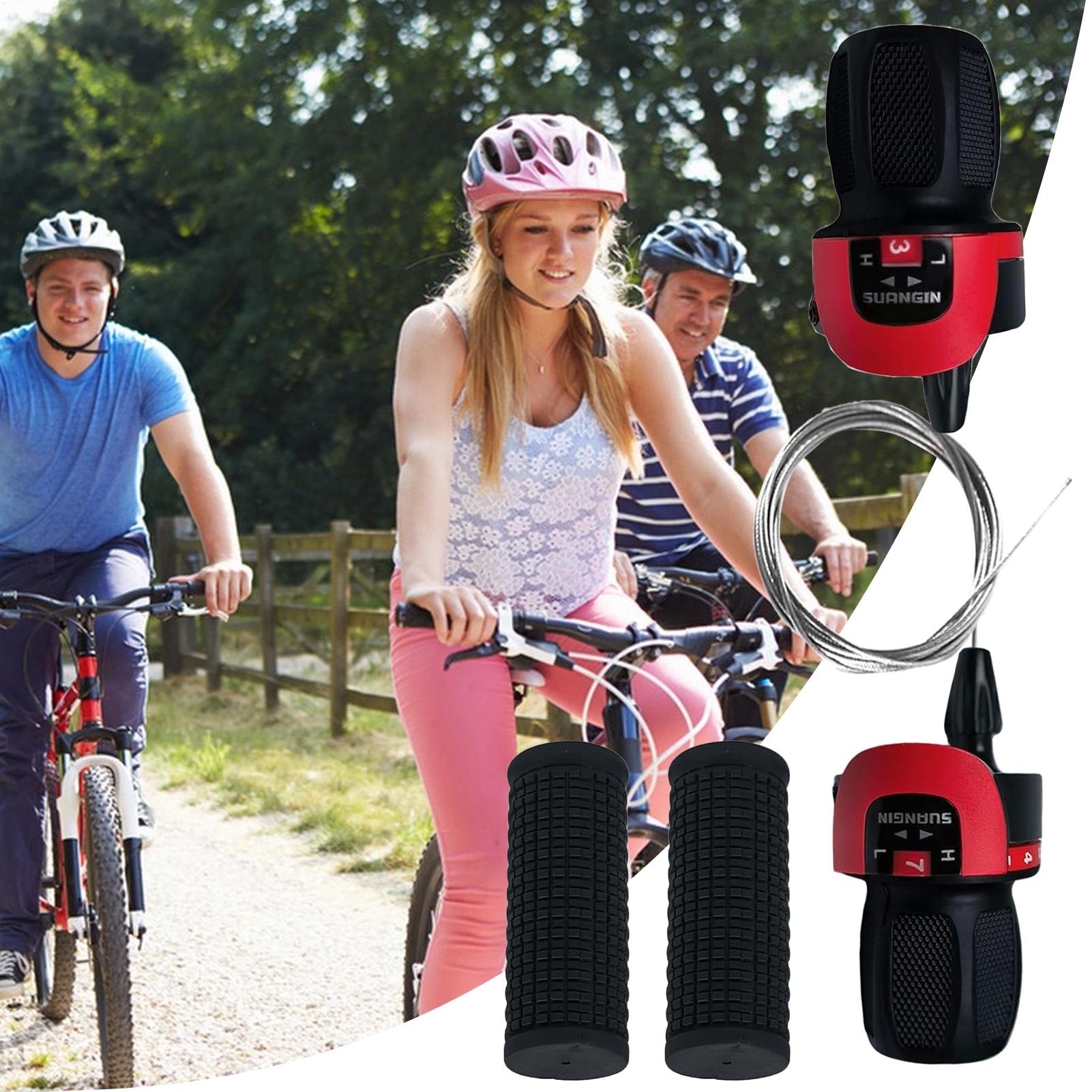 Cycling Commute Gear - ชุดเกียร์จักรยาน 1 คู่ หัวเกียร์แบบหมุน ยางเปลี่ยนทดแทน สำหรับจักรยานไฟฟ้า