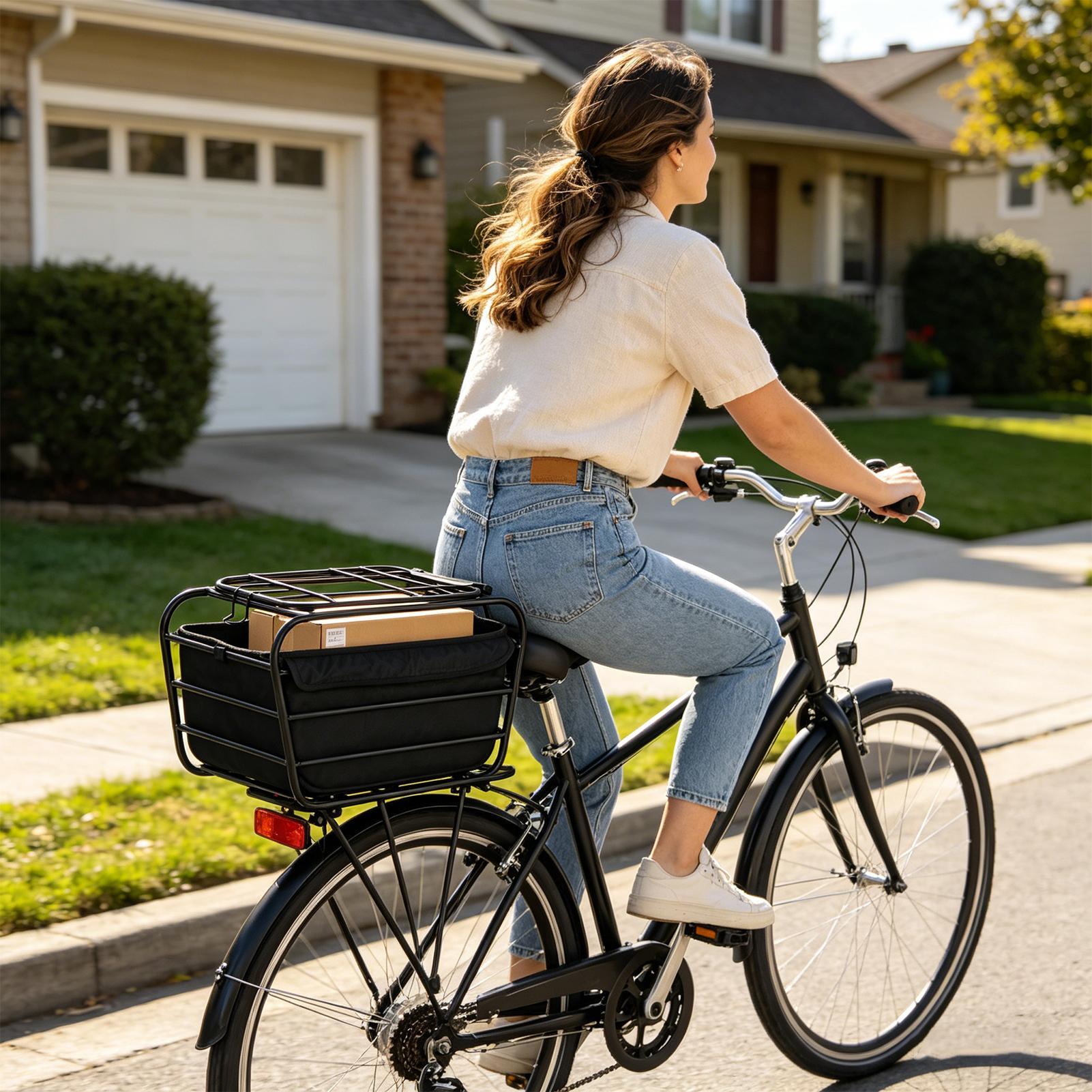 ตะกร้าจักรยานขนาดใหญ่สำหรับบรร - Cycling For Commute บทวิจารณ์และราคา